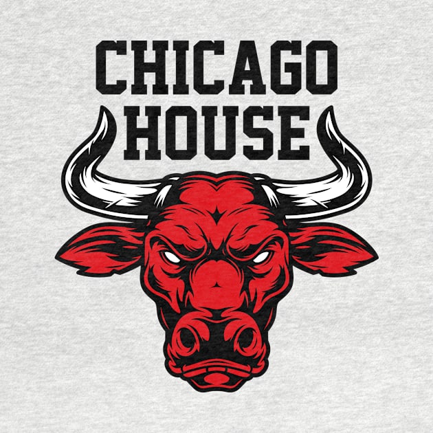 Chicago House Music Design Bulls by Acid_rain